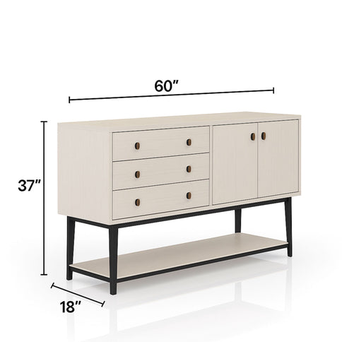 Server With Base - White