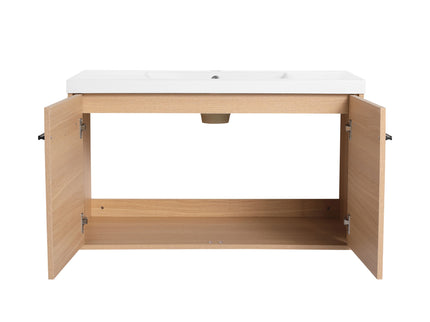 Bathroom Vanity Set With Resin Countertop Sink, 2 Doors