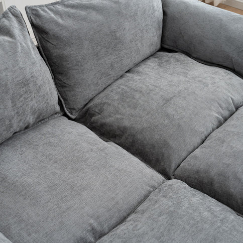 Convertible Combination Sofa With Footstools With Storage