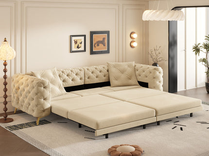 3-In-1 Convertible Sleeper Sofa