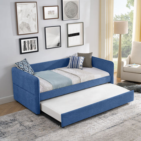 Upholstered Daybed With Pop Up Trundle