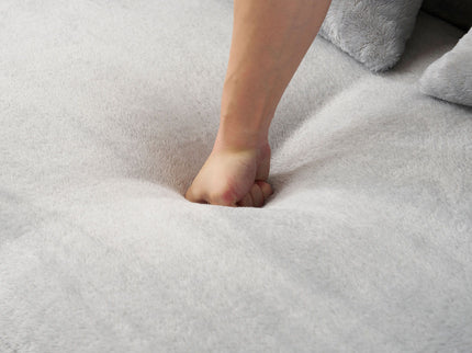 Modern Curved Sofa With Pillows