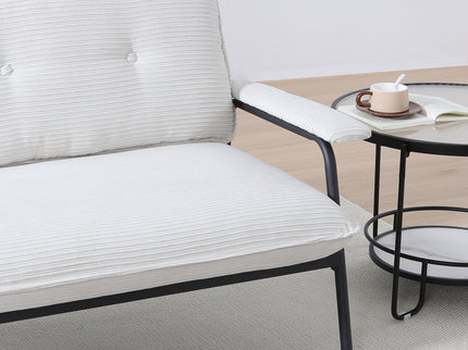 Modern Metal Frame Sofa With Sponge Filling For Compact Spaces And Versatile Use