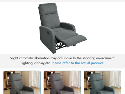 Modern Recliner Manual, Home Theater Chair With Adjustable Backrest