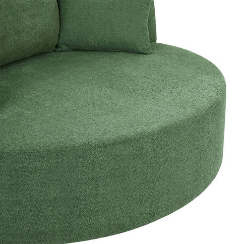 360° Swivel Accent Barrel Chair With 3 Removable Pillows For Living Room