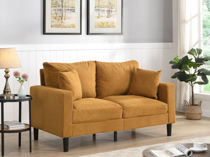 Modern Upholstered Loveseat Sofa, High Resilience