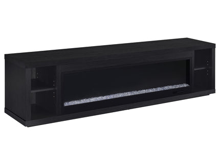 Joselyn - Fireplace TV Stand With Flame Visualizer - Black