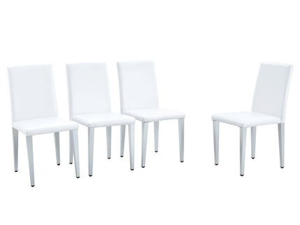 Elegant Upholstered Chairs & Metal Legs