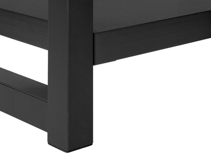 Accent Side Table, Narrow, Small, 2 Tier, Contemporary And Modern