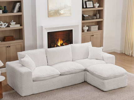 Sectional Sofa With Moveable Ottoman