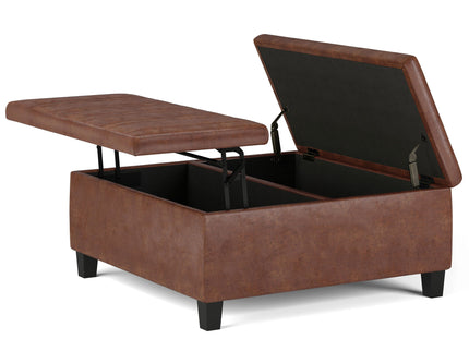 Ellis - Coffee Table Storage Ottoman Contemporary Design