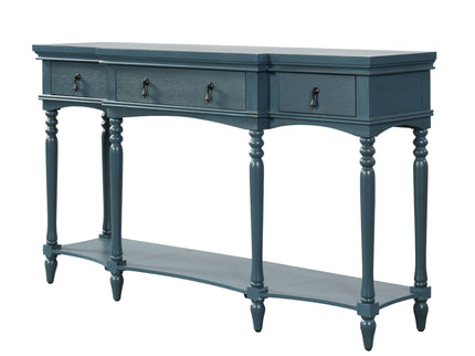 Retro Console Table With 3 Soft Close Drawers