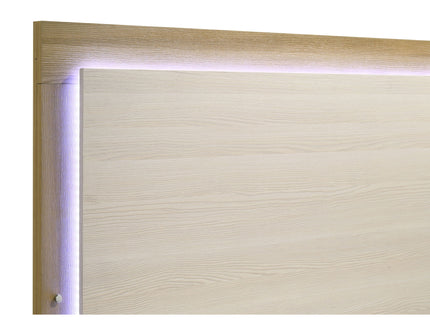 Lincoln - 4 Piece Queen Bedroom Set With LED Lighting - Natural