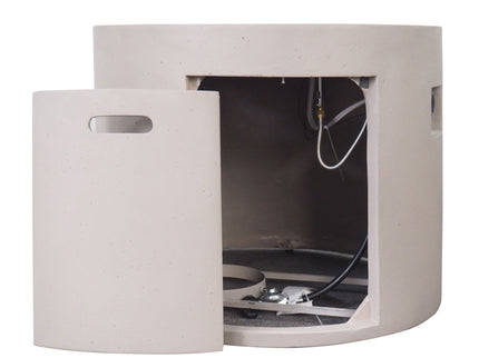 Round Iron Fire Pit With 40, 000 Btu