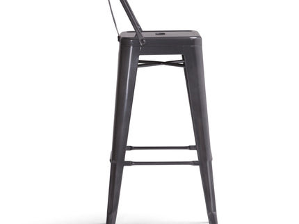 Rayne - Curved Back Metal Stool (Set of 2)