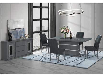 Ariya - Buffet With Clear Glass Inlay