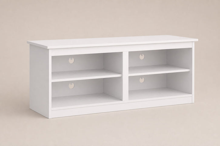 TV Stand For TVs Up To 50" With Open Shelves And Cable Management