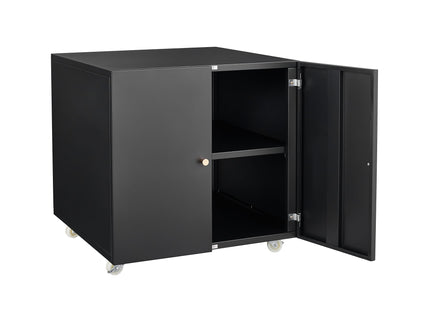 Office Furniture Copier Cabinet 2 Door Steel Copier Stand Mobile Pedestal File Printer Stand
