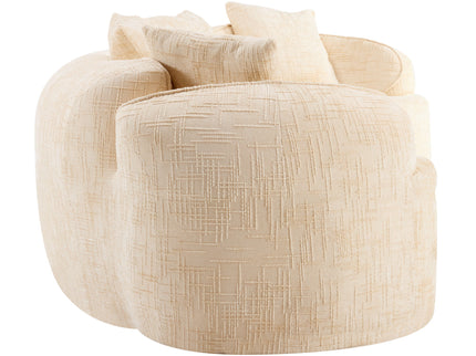Curved Compressed Sofa, Nordic-Style Design For Living Room