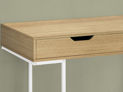 Computer Desk For Home Office, Storage Drawers, Marble Look Contemporary & Modern
