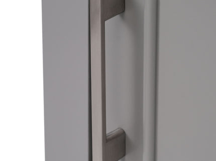 Modern Small Bathroom Vanity Cabinet With Ceramic Basin, Ample Storage, 1 Soft Close Door