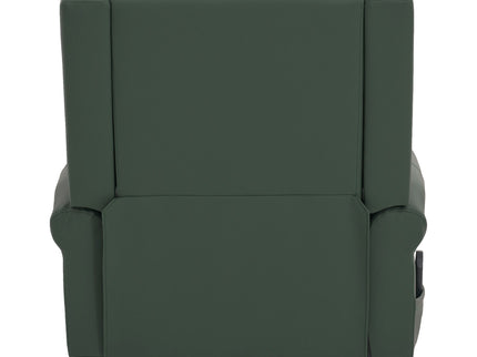 Manual Recliner Chair With 270 Degree Swivel, Massage & Heating, Dual Reclining Positions