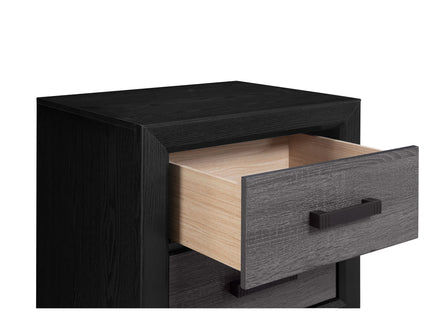 Soluto - Nightstand - Gray / Black
