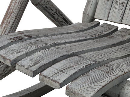 Durable Wooden Porch Rocker, Fir Log Rocking Chair