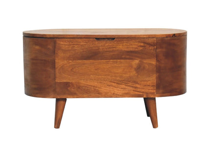 Rounded Lid Up Blanket Box