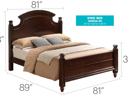 Bed Hand Carved Traditional