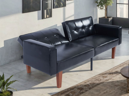3 Position Split Back Futon Sofa Bed For Living Room