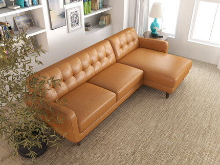 Allison - Mid-Century Modern Sectional Sofa Chaise