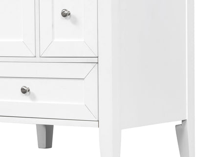 Modern Bathroom Vanity With Sink, Freestanding Cabinet With Drawers And Shelves