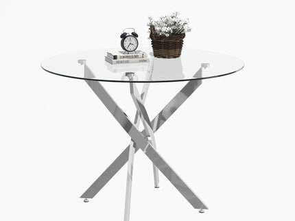 Round Dining, Kitchen Table For Dining Room - Chrome