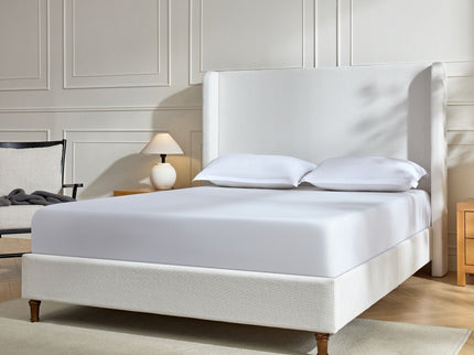 Harper - Tall Headboard Upholstered Bed / High Headboard / Elegant Simplicity / No Box Spring Needed