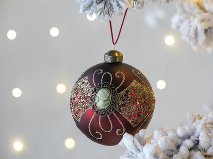 Decorative Hanging Ball Christmas Tree Ornaments For Holiday Decorations (Set of 6)