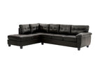Black / Faux Leather
