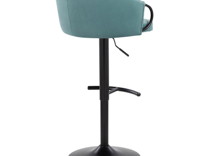 Claire - Contemporary Adjustable Barstool With Swivel With Rounded T Footrest (Set of 2)