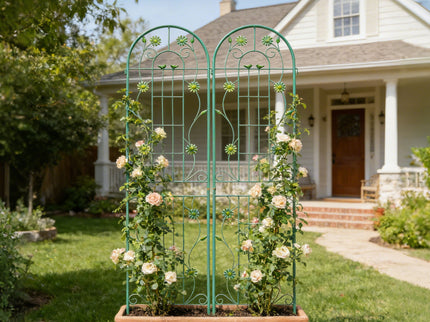 Metal Garden Trellis Rustproof Trellis For Climbing Plant Outdoor Flower Support