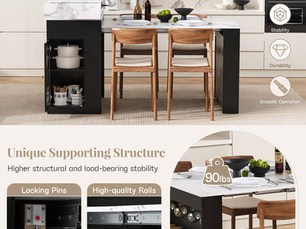 Extendable Dining Table With Folding Top