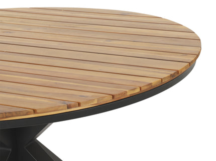 Outdoor Dining Table - Teak / Black