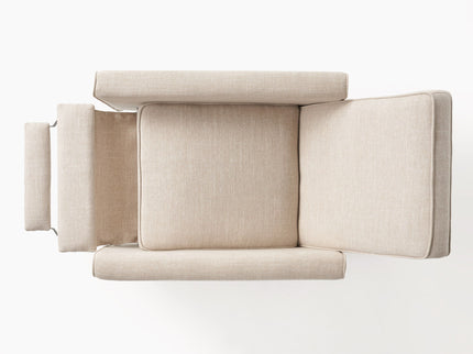 Upholstered Push Back Recliner Chair For Living Room