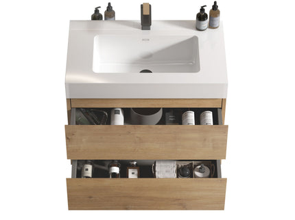 Alice - Bathroom Vanity With Sink, Large Storage Wall Mounted Floating Bathroom Vanity For Modern Bathroom