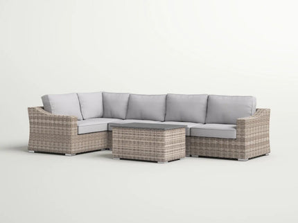 Stylish Sofa Seating Group With Cushions Perfect For Outdoor Gatherings