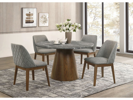 Hutchins - Dining Side Chair (Set of 2) - Gray / Brown