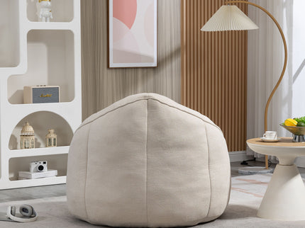 Bedding Bean Bag Sofa Chair High Pressure Foam With Footrest