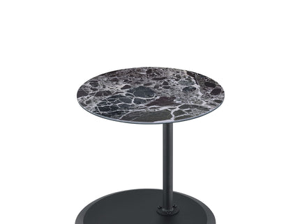 Orbit - 15.5" End Table With Height Adjustable Marble Textured Top