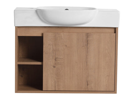 Sleek Design Freestanding Bathroom Vanity With Sink, Soft Close Door