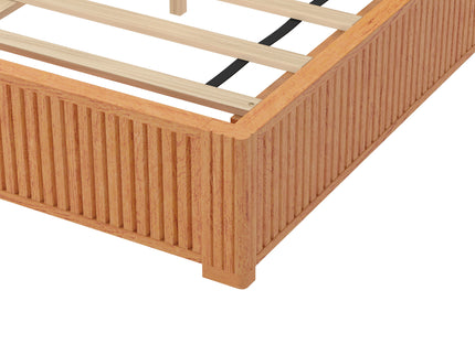 Platform Bed Frame With Headboard, Floor Standing Design