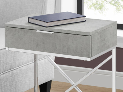Accent Side Table, Storage Drawer, Spacious Tabletop, Contemporary & Modern